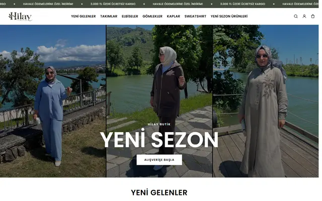 Hilay Butik e-ticaret sitesi