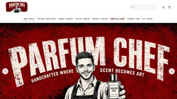 ParfumChef e-ticaret sitesi